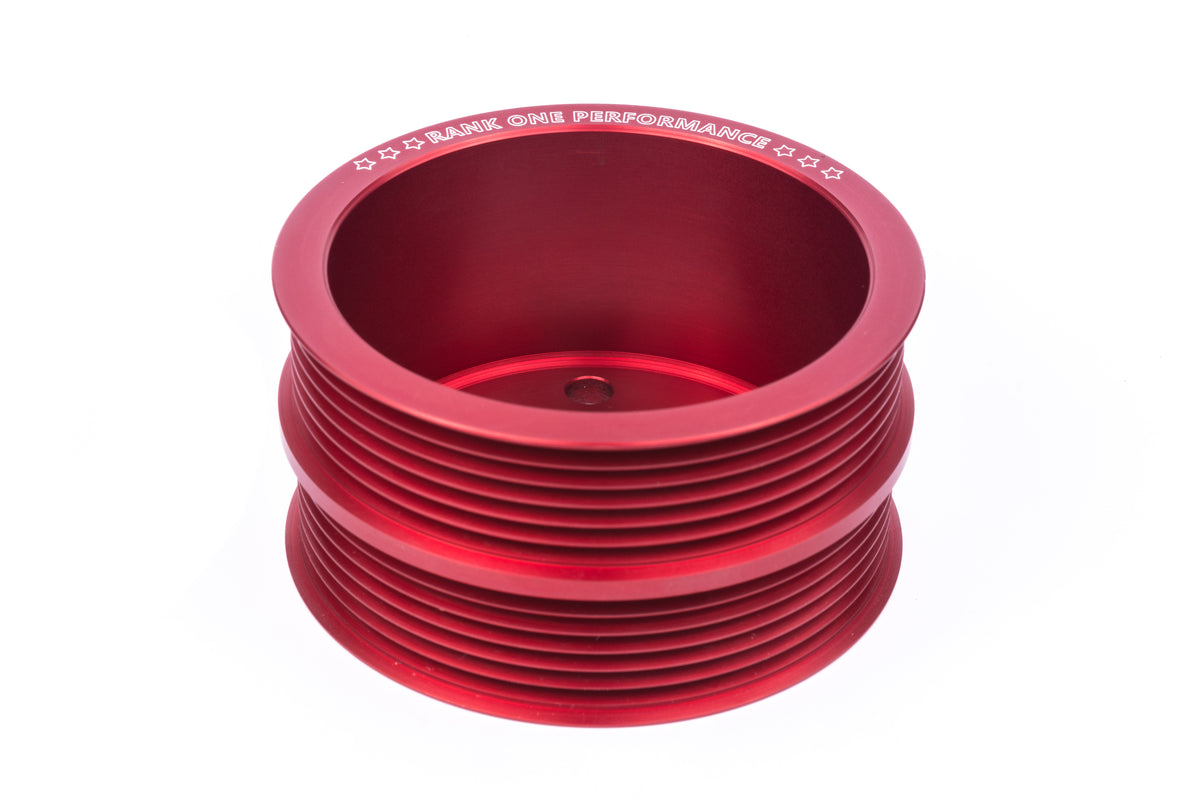 BMW M5 E60 Underdrive pulley (red) Rank One Performance