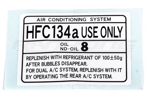 Label AC service information 88723-28220 - OEM Toyota Parts